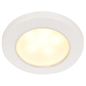 Hella Marine EuroLED 75 3" Round Screw Mount Down Light - Warm White LED - White Plastic Rim - 12V [958109011] - BuoyMart.com  Dome/Down Lights Hella Marine
