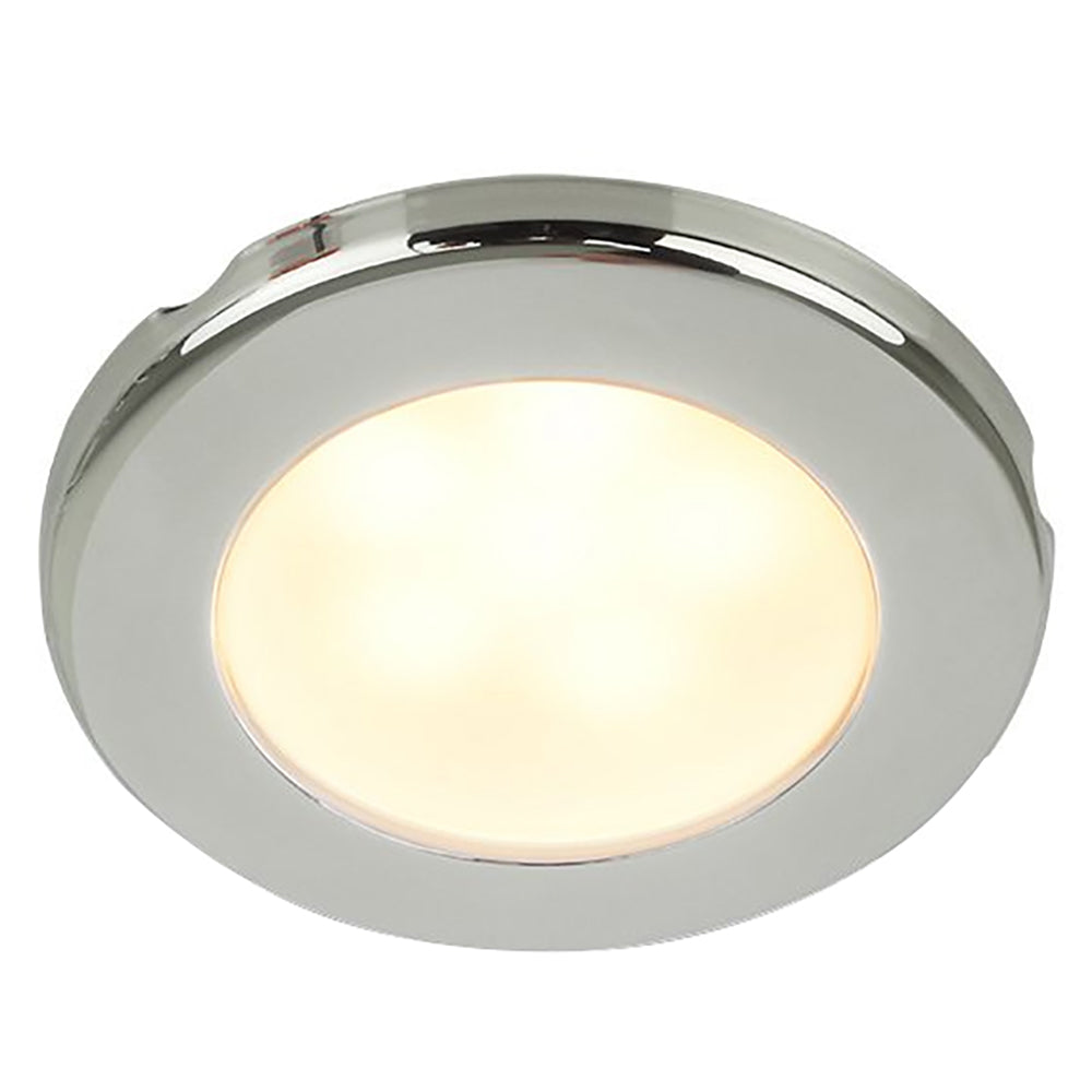 Hella Marine EuroLED 75 3" Round Screw Mount Down Light - Warm White LED - Stainless Steel Rim - 24V [958109121] - BuoyMart.com  Dome/Down Lights Hella Marine