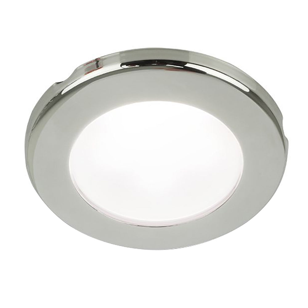 Hella Marine EuroLED 75 3" Round Screw Mount Down Light - White LED - Stainless Steel Rim - 12V [958110021] - BuoyMart.com  Dome/Down Lights Hella Marine