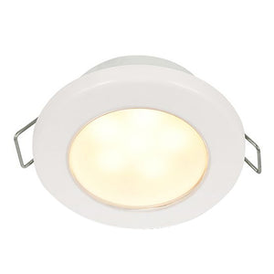 Hella Marine EuroLED 75 3" Round Spring Mount Down Light - Warm White LED - White Plastic Rim - 12V [958109511] - BuoyMart.com  Dome/Down Lights Hella Marine