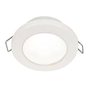 Hella Marine EuroLED 75 3" Round Spring Mount Down Light - White LED - White Plastic Rim - 12V [958110511] - BuoyMart.com  Dome/Down Lights Hella Marine