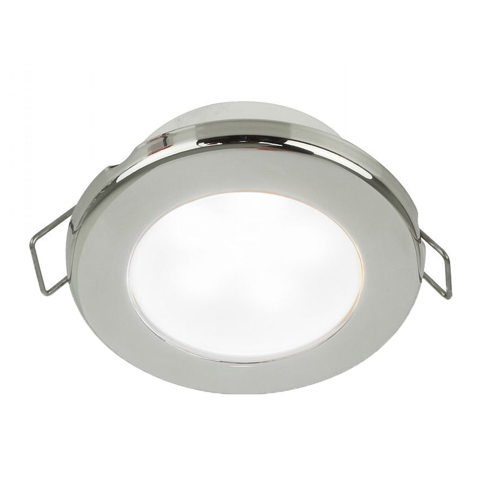 Hella Marine EuroLED 75 3" Round Spring Mount Down Light - White LED - Stainless Steel Rim - 12V [958110521] - BuoyMart.com  Dome/Down Lights Hella Marine