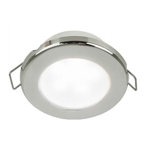 Hella Marine EuroLED 75 3" Round Spring Mount Down Light - White LED - Stainless Steel Rim - 12V [958110521] - BuoyMart.com  Dome/Down Lights Hella Marine