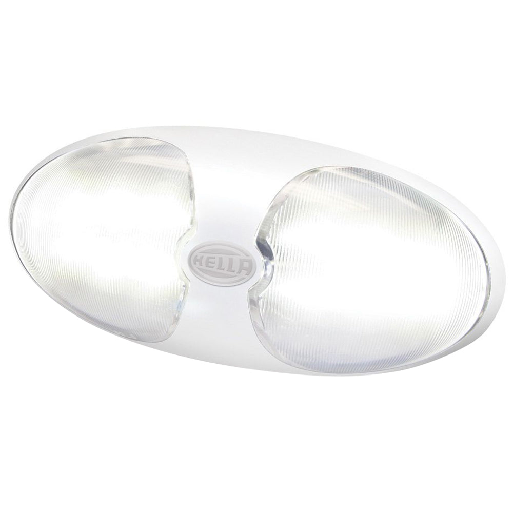 Hella Marine DuraLED 12 Interior/Exterior Lamp w/Switch - White LED - White Housing [980704001] - BuoyMart.com  Interior / Courtesy Light Hella Marine