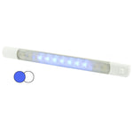 Hella Marine Surface Strip Light w/Switch - White/Blue LEDs - 12V [958121011] - BuoyMart.com  Interior / Courtesy Light Hella Marine