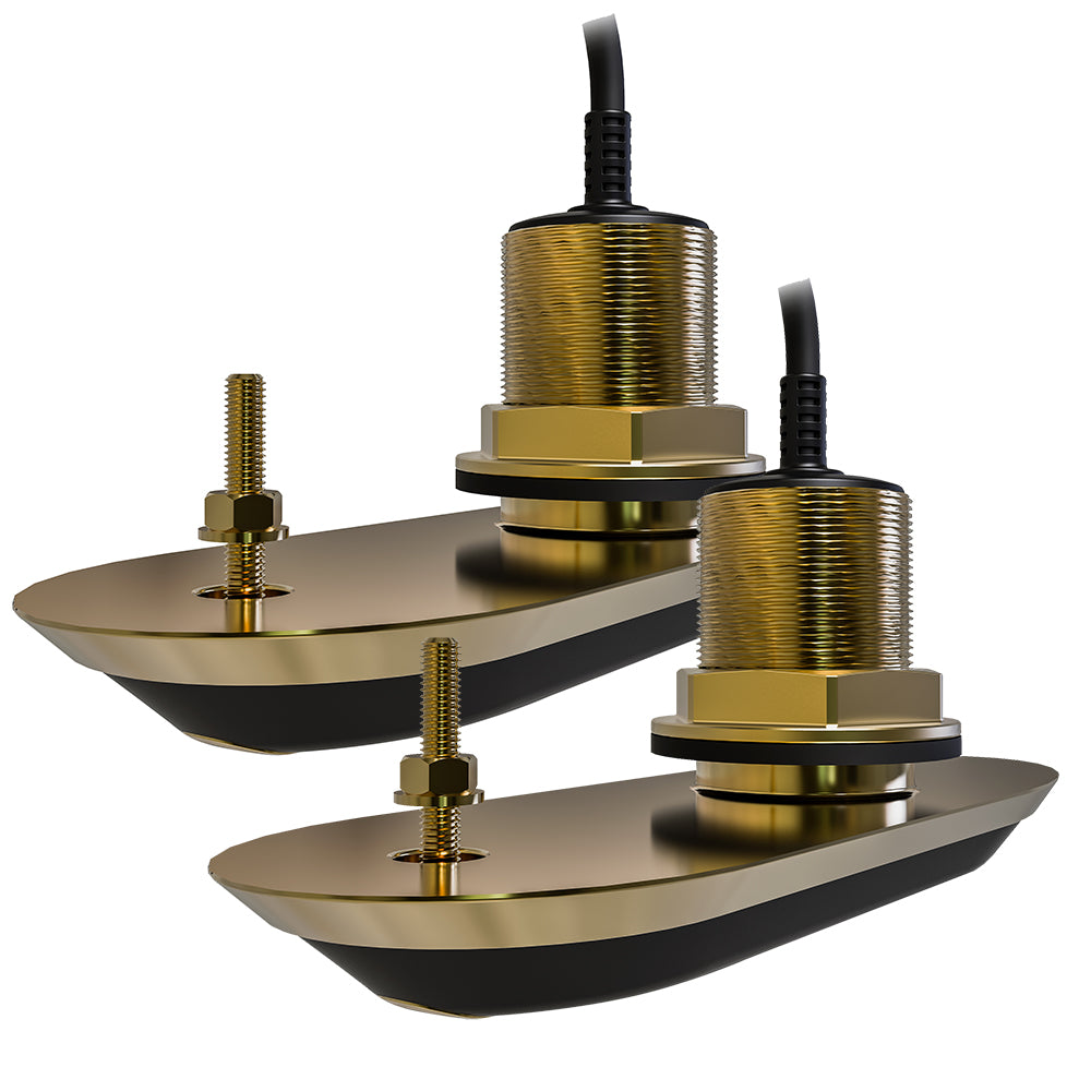 Raymarine RV-220 RealVision 3D Bronze Thru-Hull Transducer Pair Pack - 20 - 8M Cable  Y-Cable [T70319] - BuoyMart.com  Transducers Raymarine