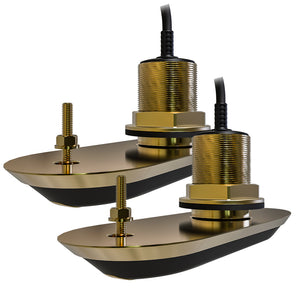 Raymarine RV-220 RealVision 3D Bronze Thru-Hull Transducer Pair Pack - 20 - 8M Cable  Y-Cable [T70319] - BuoyMart.com  Transducers Raymarine