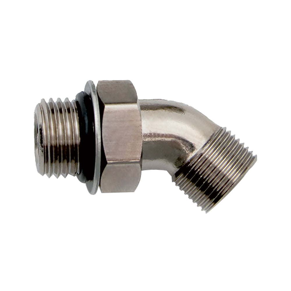 Uflex 45 Adjustable Fitting f/Back of UP Series Helms ORB 6 to 3/8" COMP [AF45] - BuoyMart.com  Steering Systems Uflex USA