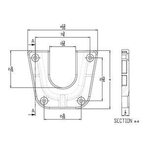 TACO Stainless Steel Mounting Bracket f/Side Mount Table Pedestal [F16-0080] - BuoyMart.com  Accessories TACO Marine