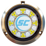 Shadow-Caster SCR-24 Bronze Underwater Light - 24 LEDs - Bimini Blue/Great White [SCR-24-BW-BZ-10] - BuoyMart.com  Underwater Lighting Shadow-Caster LED Lighting