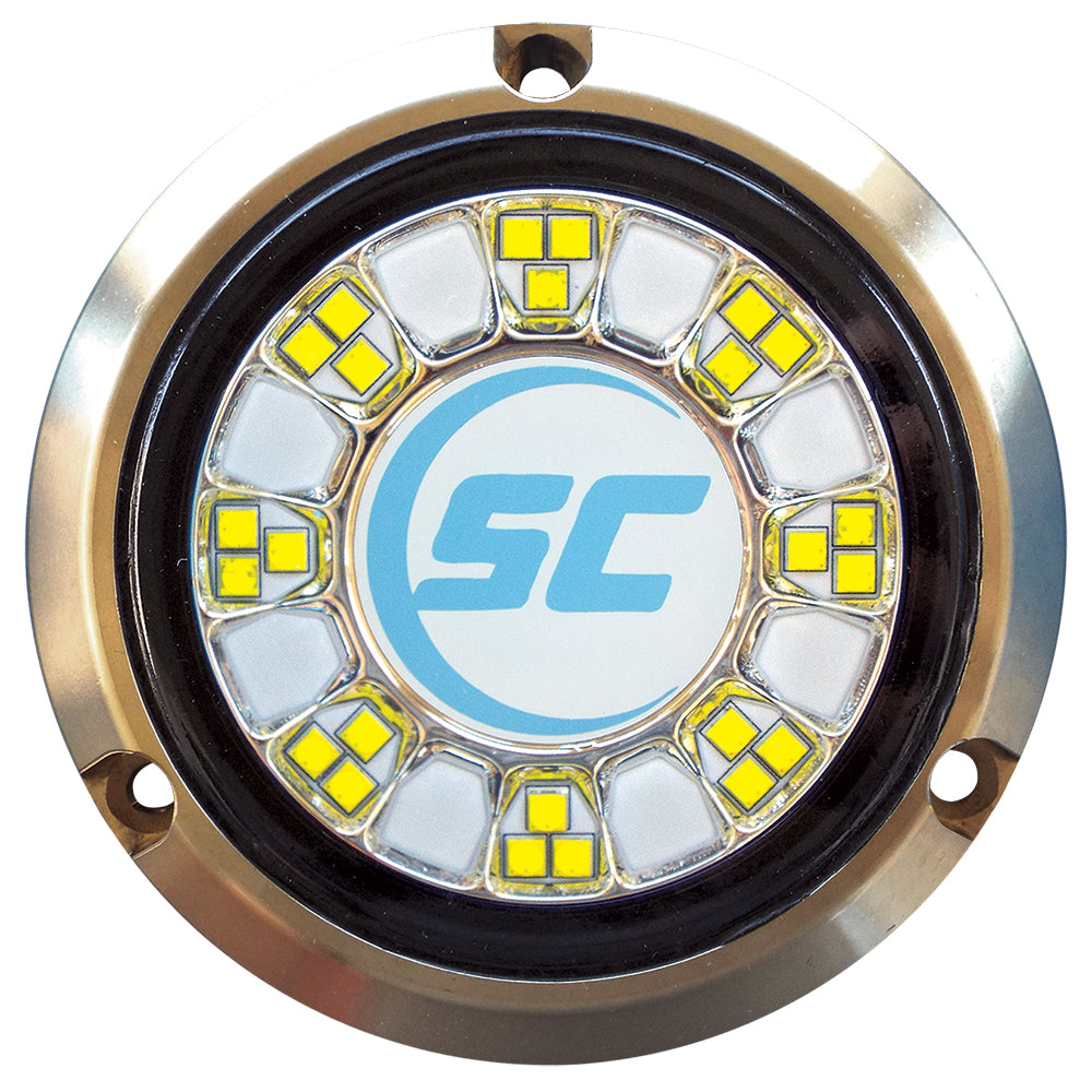 Shadow-Caster SCR-24 Bronze Underwater Light - 24 LEDs - Bimini Blue/Great White [SCR-24-BW-BZ-10] - BuoyMart.com  Underwater Lighting Shadow-Caster LED Lighting