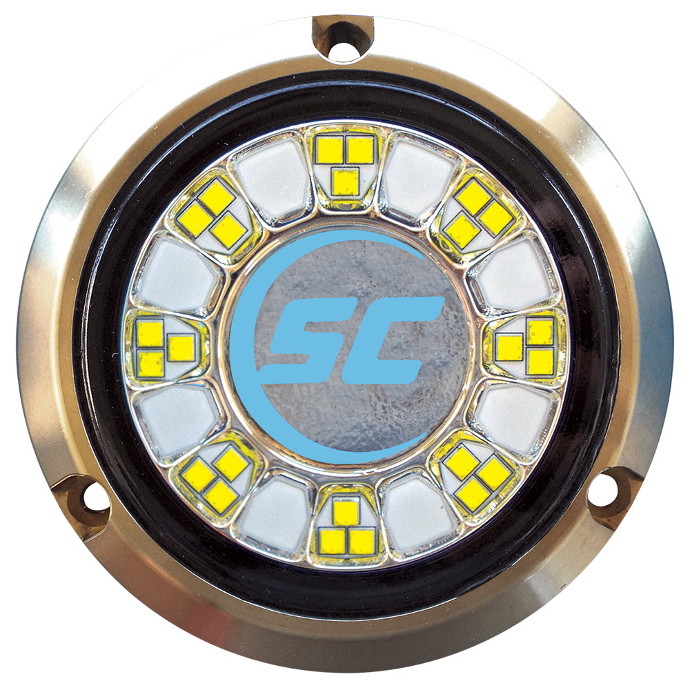 Shadow-Caster SCR-24 Bronze Underwater Light - 24 LEDs - Bimini Blue [SCR-24-BB-BZ-10] - BuoyMart.com  Underwater Lighting Shadow-Caster LED Lighting