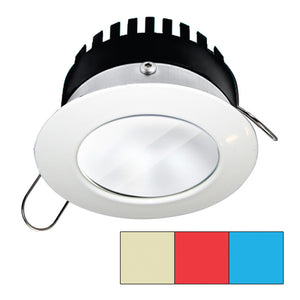 i2Systems Apeiron Pro A503 - 3W - Round - Warm White, Red  Blue - White Finish [A503-31CBBR-HE] - BuoyMart.com  Dome/Down Lights I2Systems Inc
