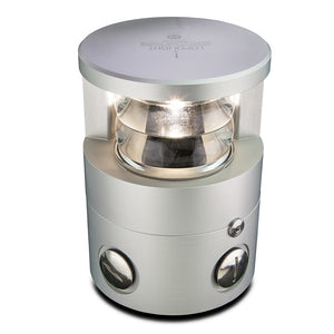 Lopolight Series 300-038 - Double Stacked Masthead Light - 5NM - Horizontal Mount - White - Silver Housing [300-038] - BuoyMart.com  Navigation Lights Lopolight
