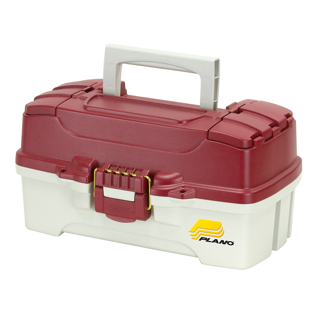 Plano 1-Tray Tackle Box w/Duel Top Access - Red Metallic/Off White [620106] - BuoyMart.com  Tackle Storage Plano