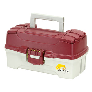 Plano 1-Tray Tackle Box w/Duel Top Access - Red Metallic/Off White [620106] - BuoyMart.com  Tackle Storage Plano