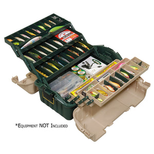 Plano Hip Roof Tackle Box w/6-Trays - Green/Sandstone [861600] - BuoyMart.com  Tackle Storage Plano