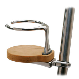 Edson Clamp-On Drink Holder - Single - Teak [878TK-1-125] Edson Marine