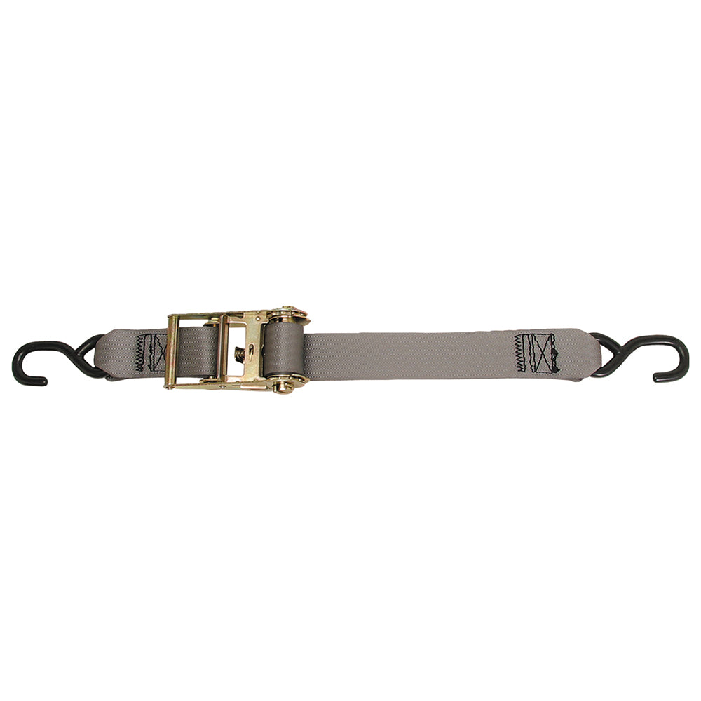 CargoBuckle Multipurpose Ratchet Strap Tie-Down w/S-Hooks - 2" x 15 [F13758] - BuoyMart.com  Tie-Downs CargoBuckle