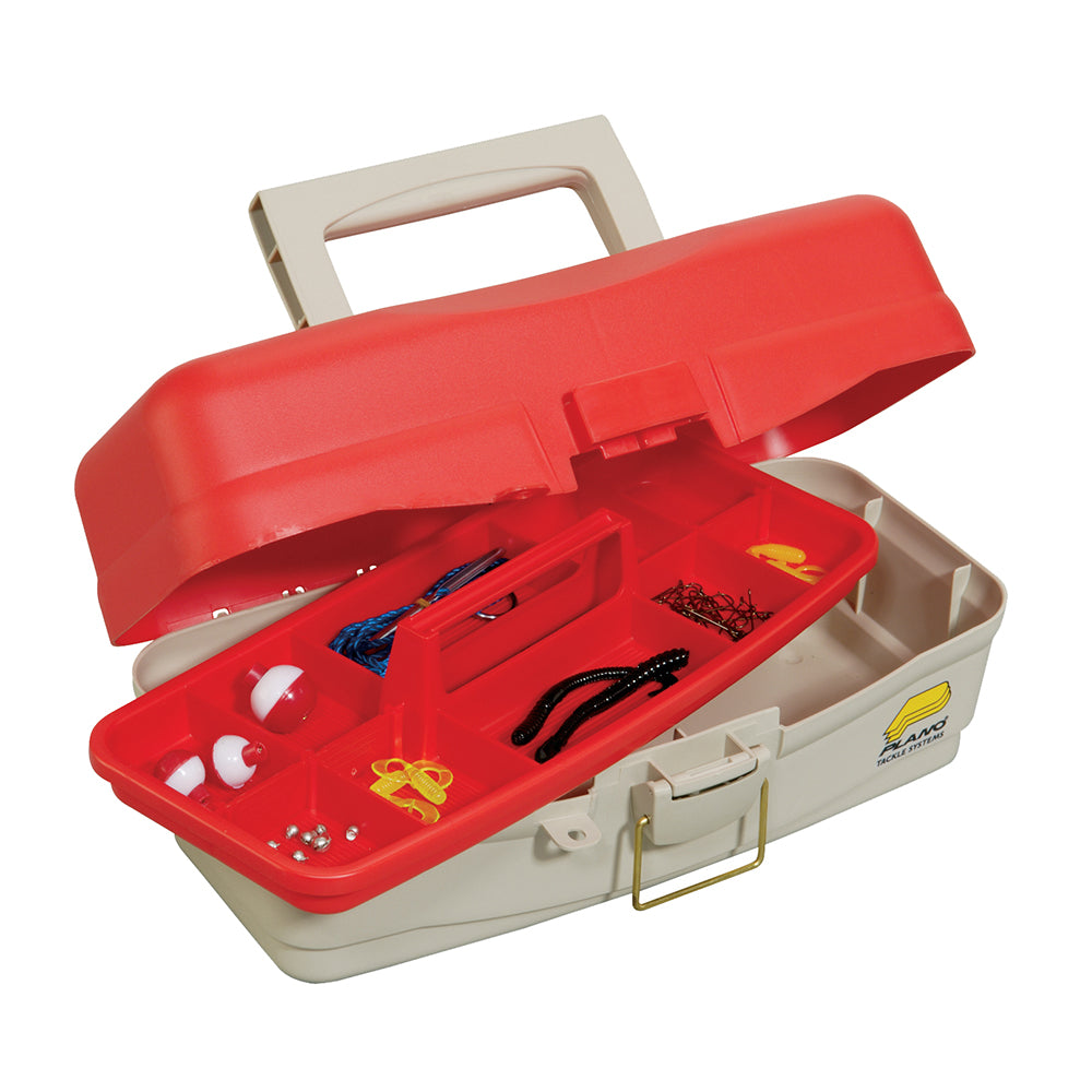 Plano Take Me Fishing Tackle Kit Box - Red/Beige [500000] - BuoyMart.com  Tackle Storage Plano
