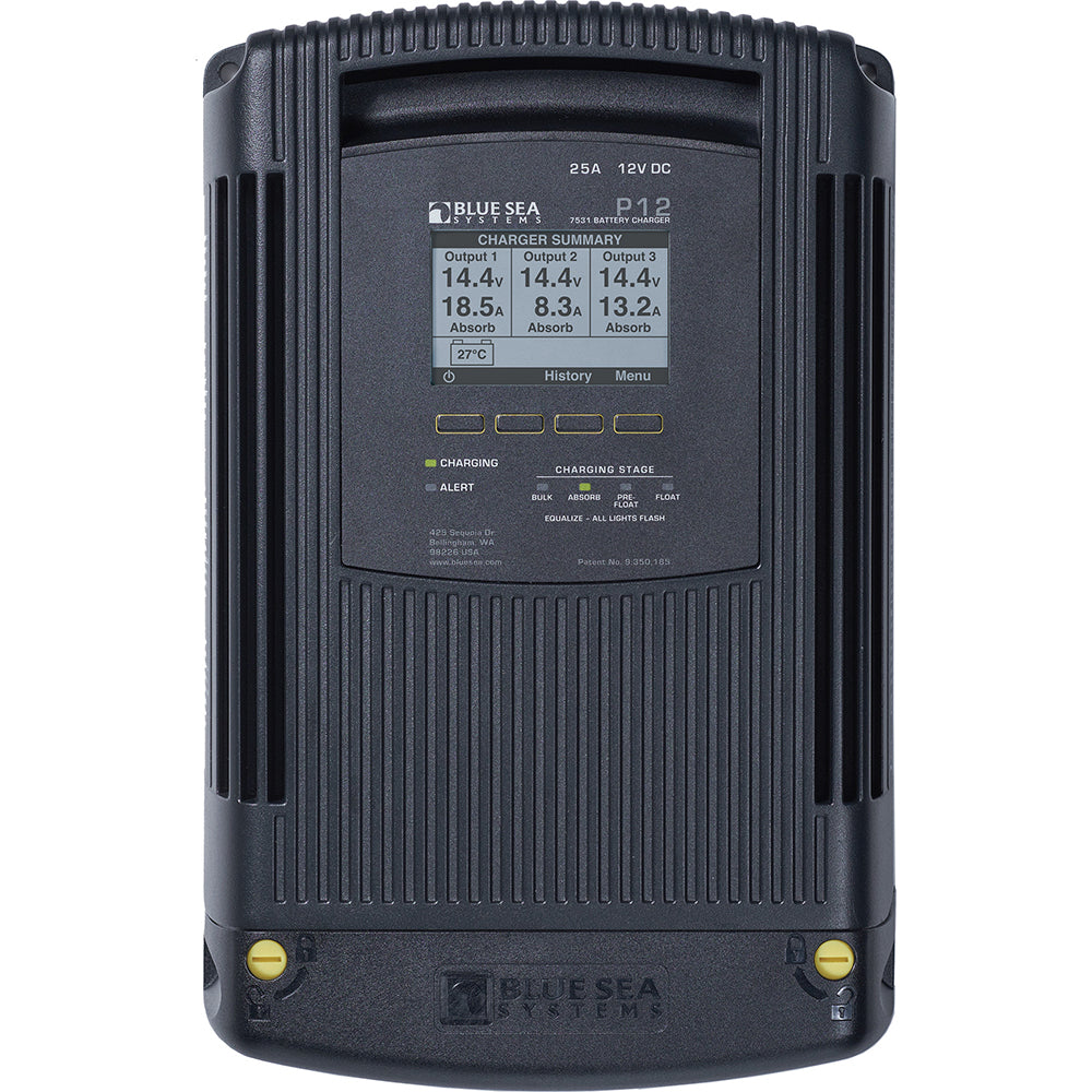 Blue Sea 7531 P12 Battery Charger - 12V DC 25A [7531] - BuoyMart.com  Battery Chargers Blue Sea Systems