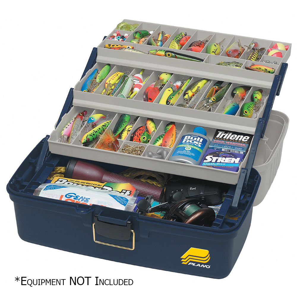 Plano Three-Tray Fixed Compartment Tackle Box - XL [613306] - BuoyMart.com  Tackle Storage Plano