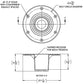 TACO Table Support - Flush Mount - Fits 2-3/8" Pedestals [Z10-4085BLY60MM] - BuoyMart.com  Pedestals TACO Marine