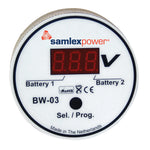 Samlex Dual Battery Monitor - 12V or 24V - Auto Detection [BW-03] - BuoyMart.com  Meters & Monitoring Samlex America