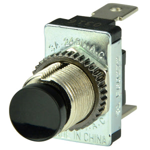 BEP Black SPST Momentary Contact Switch - OFF/(ON) [1001402] - BuoyMart.com  Switches & Accessories BEP Marine