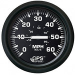 Faria Euro Black 4" Speedometer 60MPH (GPS) [32816] - BuoyMart.com  Gauges Faria Beede Instruments