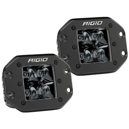 RIGID Industries D-Series PRO Flush Mount - Spot LED - Midnight Edition - Pair - Black [212213BLK] - BuoyMart.com  Flood/Spreader Lights RIGID Industries