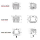 RIGID Industries D-Series PRO Specter-Diffused LED - Pair - Black [502513] - BuoyMart.com  Flood/Spreader Lights RIGID Industries