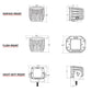 RIGID Industries D-Series PRO Hybrid-Flood LED - Pair - White [602113] - BuoyMart.com  Flood/Spreader Lights RIGID Industries