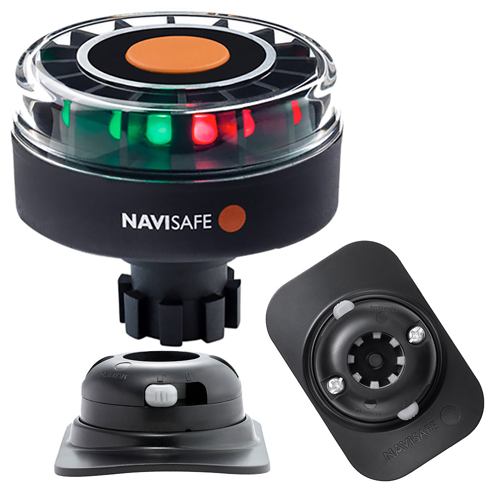 Navisafe Navilight Tricolor 2NM w/Navibolt Base  RIB Mount - Black [342KIT2] - BuoyMart.com  Navigation Lights Navisafe