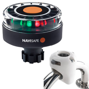 Navisafe Navilight Tricolor 2NM w/Navibolt Base  Rail Mount - White [342KIT3] - BuoyMart.com  Navigation Lights Navisafe