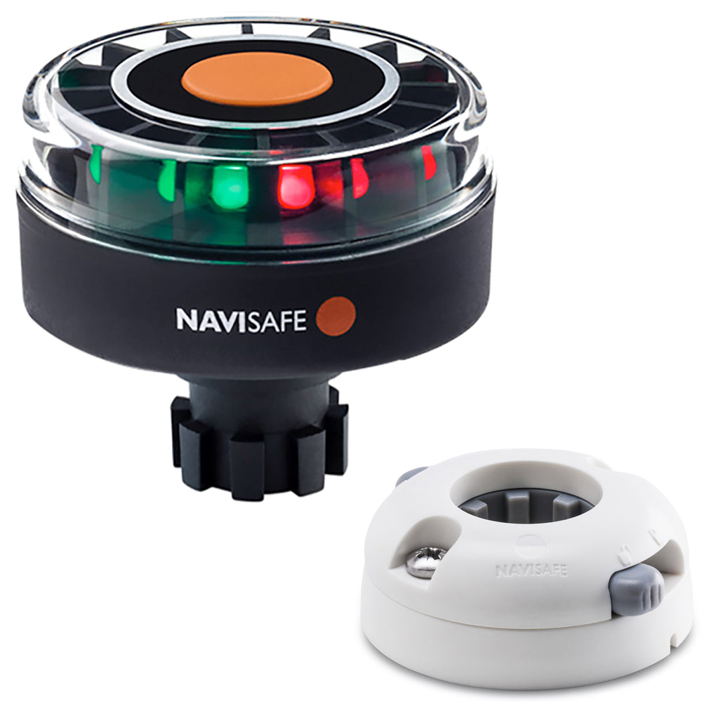 Navisafe Navilight Tricolor 2NM w/Navibolt Base  Horizontal Mount - White [342KIIT5] - BuoyMart.com  Navigation Lights Navisafe