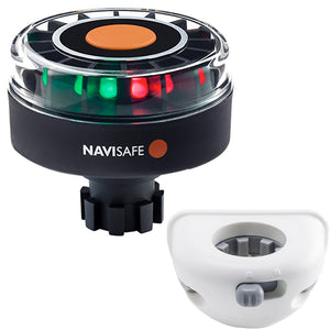 Navisafe Navilight Tricolor 2NM w/Navibolt Base  Vertical Mount - White [342KIT6] - BuoyMart.com  Navigation Lights Navisafe