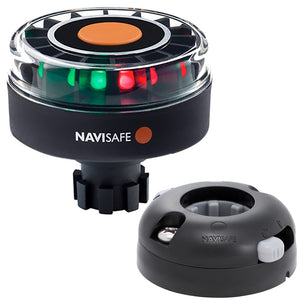 Navisafe Navilight Tricolor 2NM w/Navibolt Base  Horizontal Mount - Black [342KIT7] - BuoyMart.com  Navigation Lights Navisafe