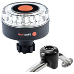 Navisafe Navilight 360 2NM w/Navibolt Base  Rail Mount - Black [042KIT] - BuoyMart.com  Navigation Lights Navisafe