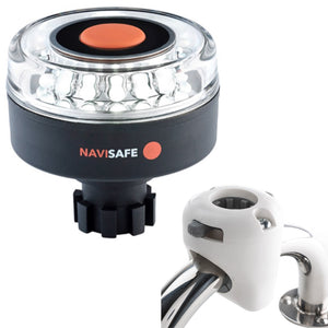 Navisafe Navilight 360 2NM w/Navibolt Base  Rail Mount - White [042KIT3] - BuoyMart.com  Navigation Lights Navisafe
