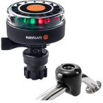 Navisafe Navilight 2NM Tricolor w/Navimount Base  Rail Mount - Black [340KIT] - BuoyMart.com  Navigation Lights Navisafe