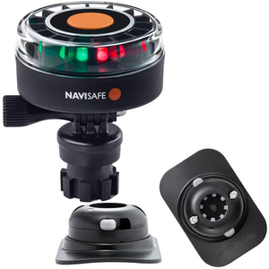 Navisafe Navilight 2NM Tricolor w/Navimount Base  RIB Mount - Black [340KIT2] - BuoyMart.com  Navigation Lights Navisafe