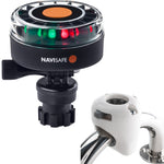 Navisafe Navilight 2NM Tricolor w/Navimount Base  Rail Mount - White [340KIT3] - BuoyMart.com  Navigation Lights Navisafe