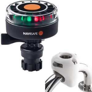 Navisafe Navilight 2NM Tricolor w/Navimount Base  Rail Mount - White [340KIT3] - BuoyMart.com  Navigation Lights Navisafe