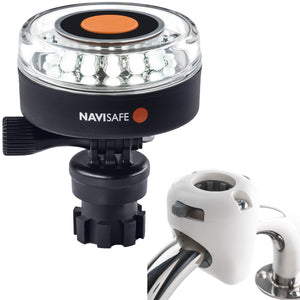 Navisafe Navilight 360 2NM White w/Navimount Base  Rail Mount - White [040KIT3] - BuoyMart.com  Navigation Lights Navisafe