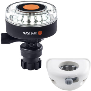 Navisafe Navilight 360 2NM White w/Navimount Base  Vertical Mount - White [040KIT6] - BuoyMart.com  Navigation Lights Navisafe