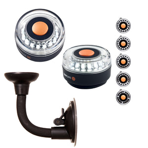 Navisafe Portable Navilight 360 2NM - White w/Bendable Suction Cup Mount [001KIT2] - BuoyMart.com  Navigation Lights Navisafe