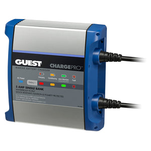 Guest On-Board Battery Charger 5A / 12V - 1 Bank - 120V Input [2708A] - BuoyMart.com  Battery Chargers Guest
