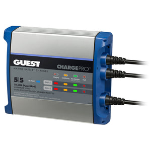 Guest On-Board Battery Charger 10A / 12V - 2 Bank - 120V Input [2711A] - BuoyMart.com  Battery Chargers Guest