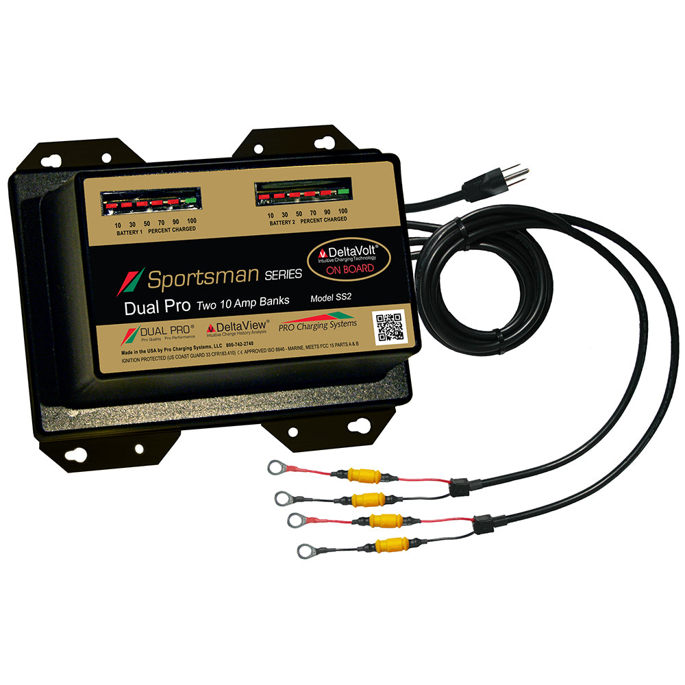Dual Pro Sportsman Series Battery Charger - 20A - 2-10A-Banks - 12V/24V [SS2] - BuoyMart.com  Battery Chargers Dual Pro